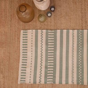 Alfombra Algodón Leito Verde Cacería