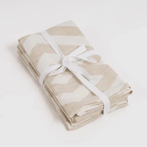 Set 4 Servilletas Nela Beige