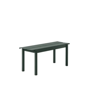 Linear Steel Bench 110 dark green