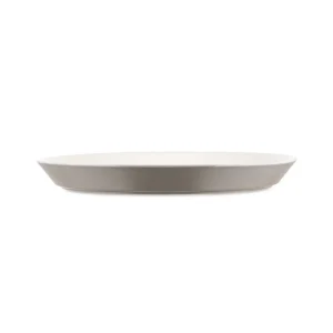 Tonale Piatto piano 4 pezzi, nero o grigio, 25,5×1,5, Alessi, David Chipperfield
