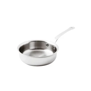 Casseruola bassa con manico Paderno Ø16,0cm h5,5cm 0,900L acciaio inox 12208-16