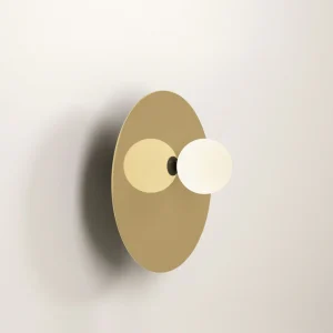 Disc and Sphere Wall lamp asymmetrical