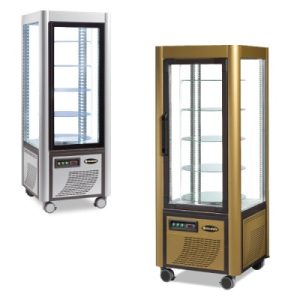 Vetrina lt 400 tn ripiani circolari