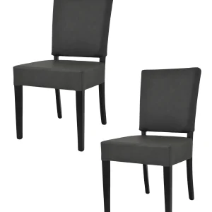 Set Genny in faggio, seduta e schienale in finta pelle