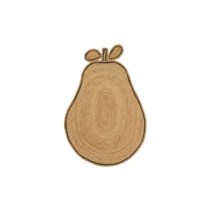Pear braided jute rug