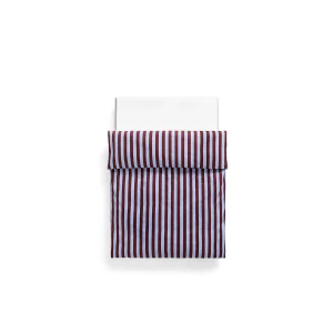 Été duvet cover bordeaux and sky blue