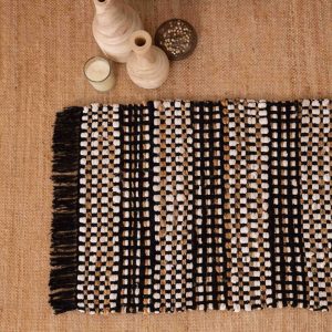 Alfombra Algodón Mirra Negro