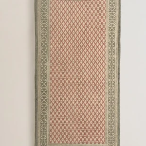 Alfombra algodón delhi verde seco/rosette