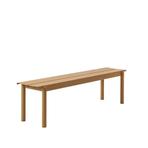 Linear Steel Bench 170 burnt orange
