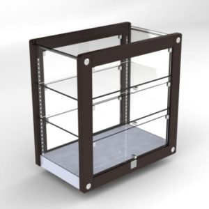 Vetrina neutra 3 piani L  575 mm senza led