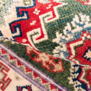 Tappeto Kazak Verde 93X60