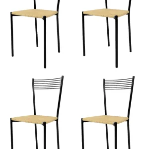 Sedia modello Elegance struttura in acciaio verniciata colore nero