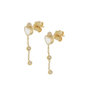 Orecchini Pendenti Brio Cuore Kogolong E Diamanti