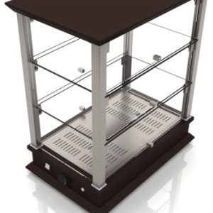 Vetrina riscaldata 3 piani L 540 nichel satinato