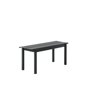Linear Steel Bench 110 anthracite black