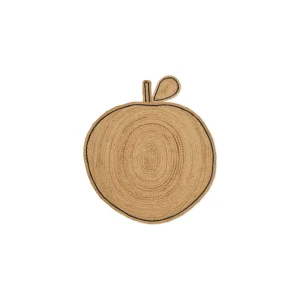 Apple braided jute rug