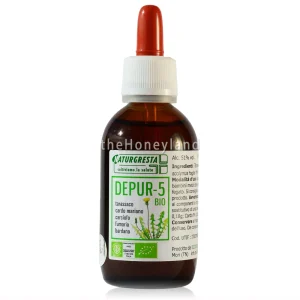 Detox Integratore bio Liquido Depur–5 con Estratti Vegetali freschi italiani