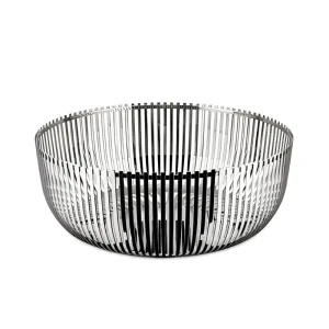 Fruttiera Alessi PCH05 acciaio inox 18/10 Pierre Charpin 2 misure Ø30 e Ø24