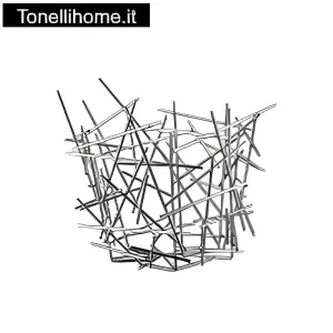 BLOW UP Portaagrumi, Alessi, Fratelli Campana, acciaio inox, 31.5 x 36 x 35