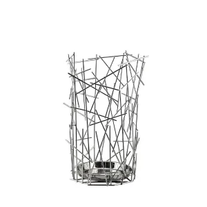 BLOW UP Portaombrelli, Alessi, Fratelli Campana, acciaio inox cromato, 33 x 50