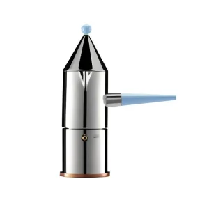 La conica manico lungo acciaio inox fondo in rame 3 tazze Alessi