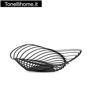 Trinity nero, fruttiera, centrotavola, fruttiera, Alessi, Adam Cornish