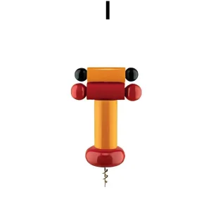 Cavatappi Alessi linea Circus Ettore Sottsass 3 diverse composizioni di colore