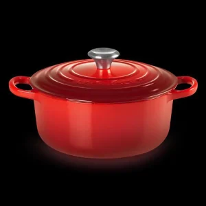 Cocotte Rotonda Evolution – Ghisa Vetrificata Ciliegia