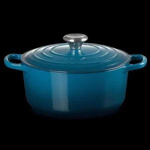 Cocotte Rotonda Evolution – Ghisa Vetrificata Deep Teal