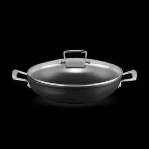 Tegame Basso con Manici e Coperchio – Alluminio Antiaderente