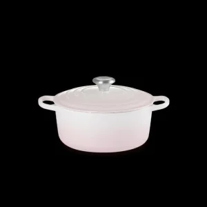 Cocotte Rotonda Evolution – Ghisa Vetrificata Shell Pink