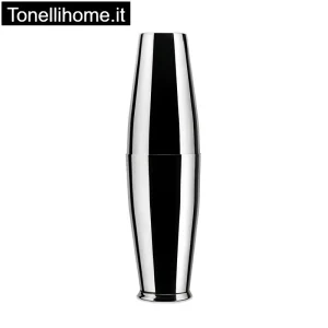 Shaker Boston Alessi 5050 acciaio inox 18/10 design Ettore Sottsass h28x9x50cl