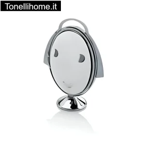 Alzata pieghevole Anna Gong, Alessi, Mendini, acciaio inox 18/10, 27x44x20
