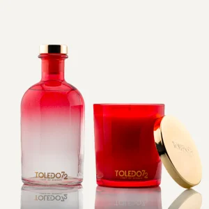 SET CANDELA DIFFUSORE CREMISI